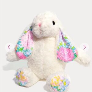 🐇Lilly Pulitzer 2026 Bunny Plush , weighted ears in Lilly Garden print NWT